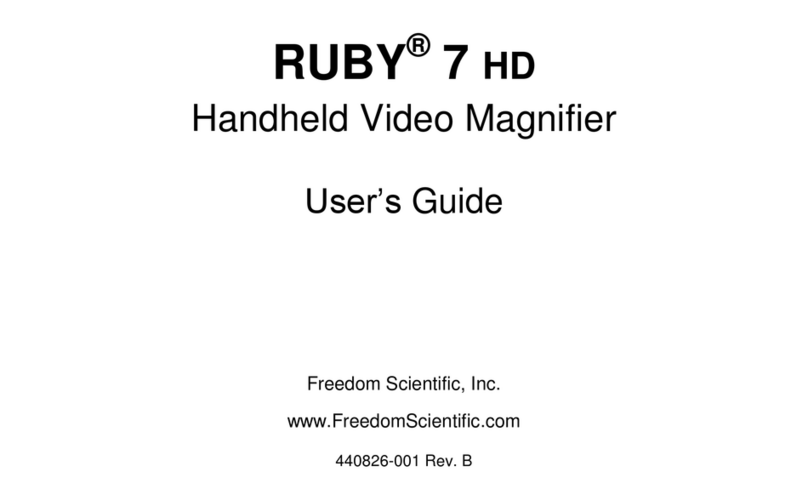 Freedom Scientific RUBY 7 User manual