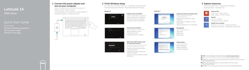 Dell Inspiron 14 3000 Series quick start guide