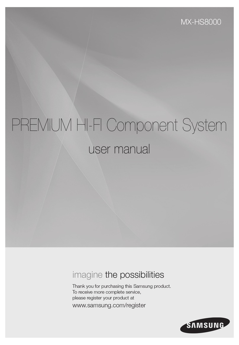 Samsung MX-HS8000 User manual