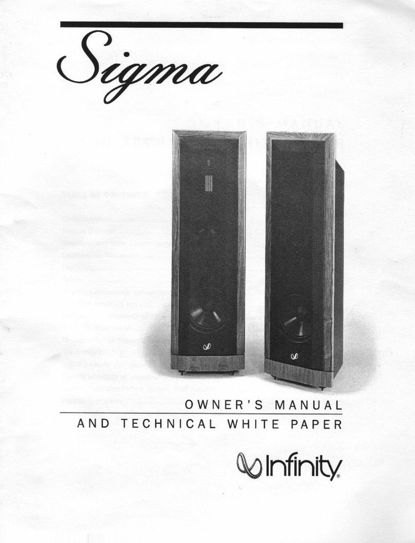 Infinity Sigma User manual Infinity Sigma User manual