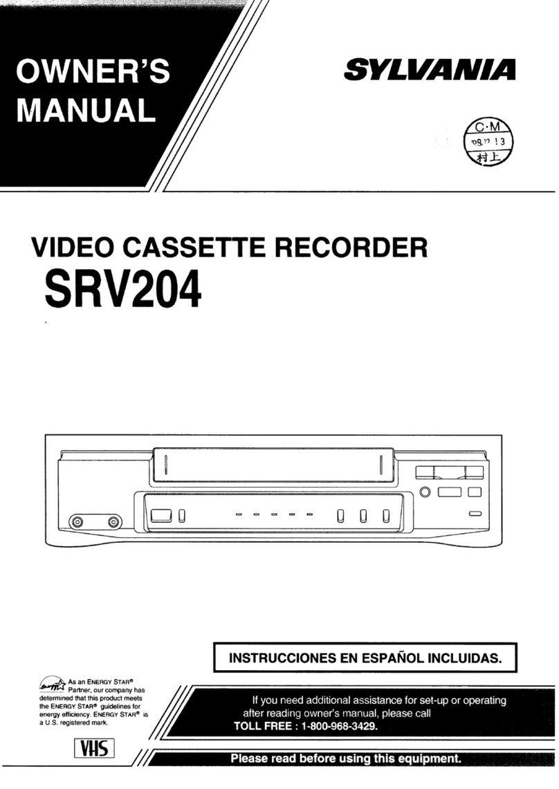 Sylvania SRV204 User manual