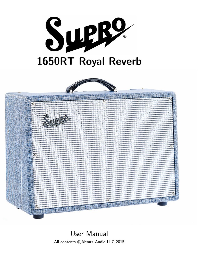 SUPRO 1650RT ROYAL REVERB User manual SUPRO 1650RT ROYAL REVERB User manual