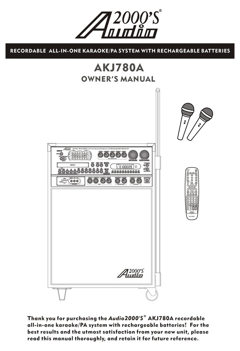Audio 2000 AKJ780A owner's manual
