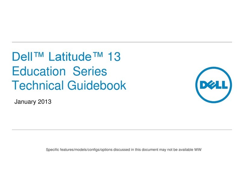 Dell Latitude 13 Education Series User manual Dell Latitude 13 Education Series User manual
