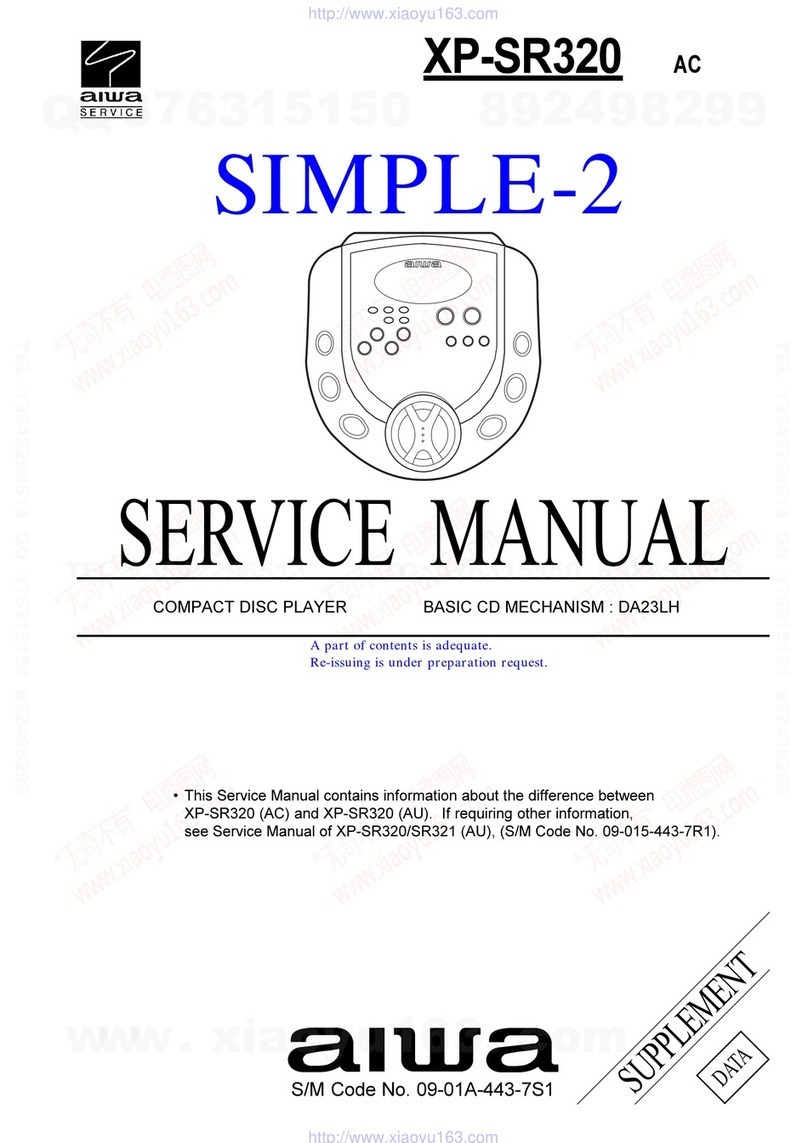 Aiwa XP-SR320 User manual