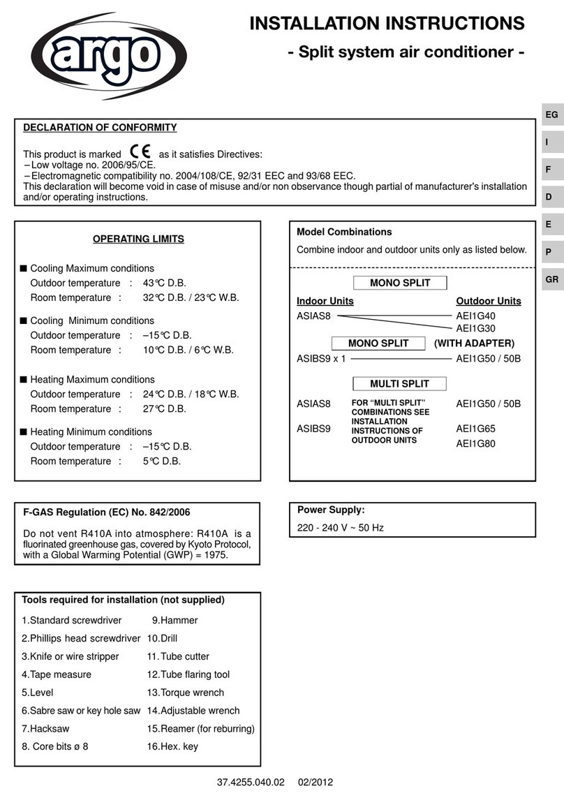 Argo ASIAS8 User manual