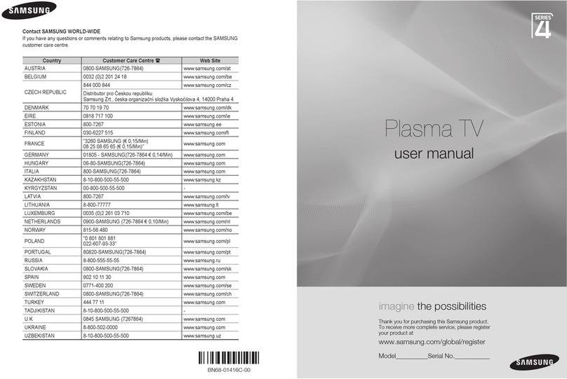 Samsung PS42A456 User manual