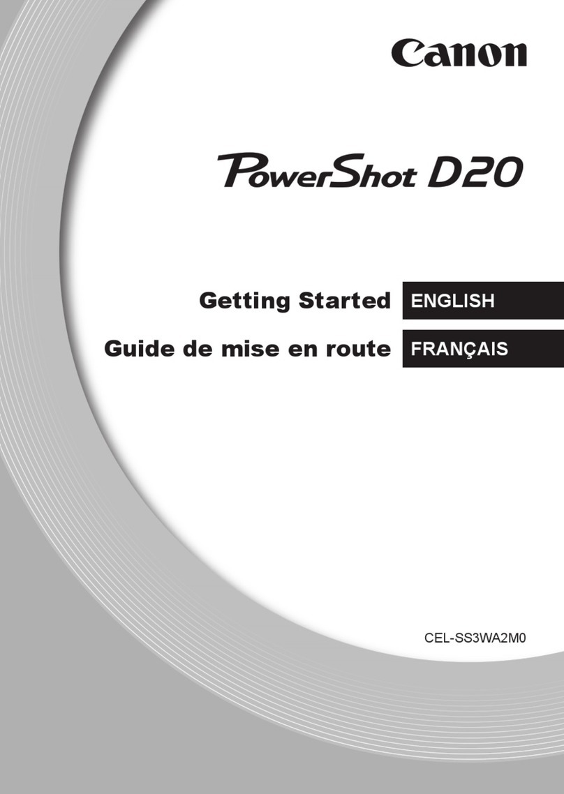 Canon PowerShot D20 User manual