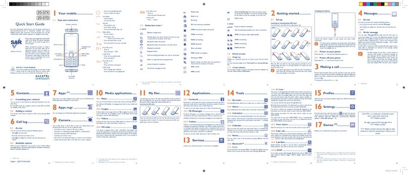 Alcatel 2007X User manual