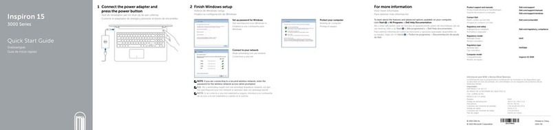 Dell Inspiron 15 3000 Series User manual