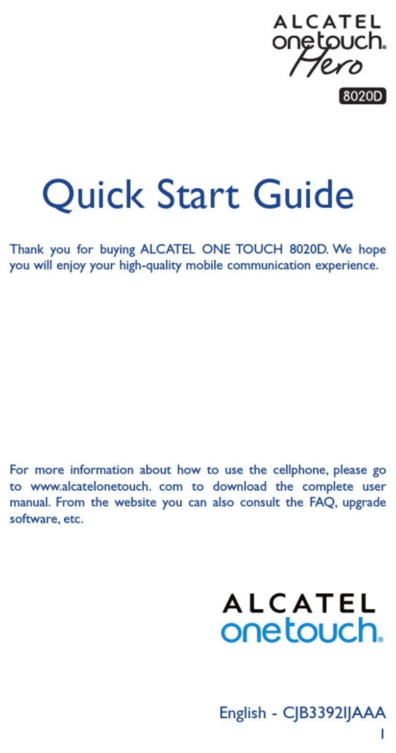 Alcatel HERO 8020D quick start guide