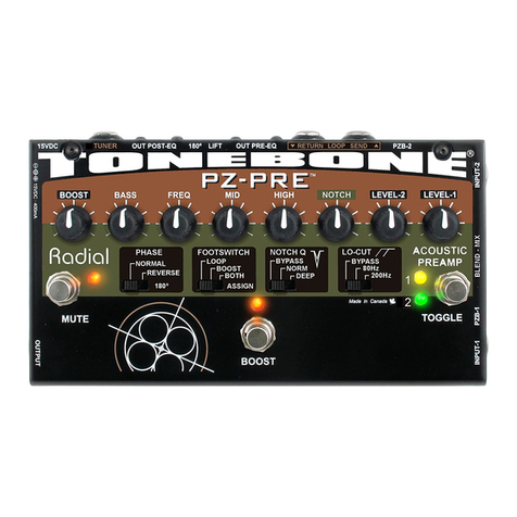 Radial Engineering PZ-Pre User manual Radial Engineering PZ-Pre User manual