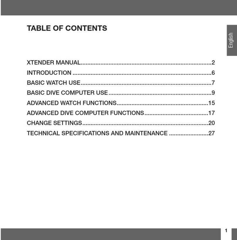 Uwatec Xtender User manual