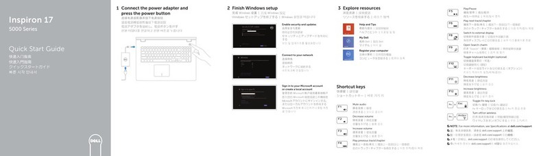Dell Inspiron 17 5000 Series quick start guide