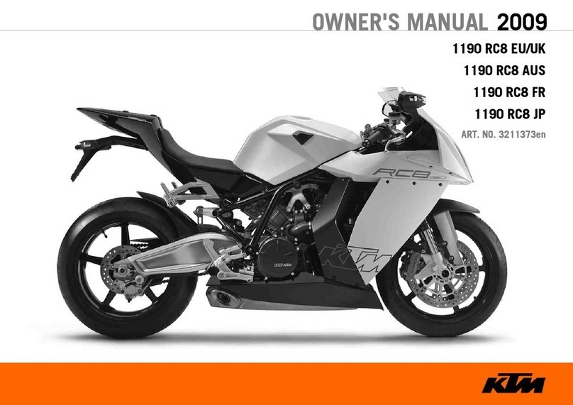 KTM 1190 RC8 User manual KTM 1190 RC8 User manual