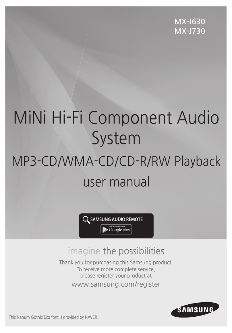 Samsung MX-J630 User manual