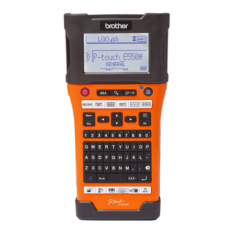 Brother P-touch E550W User manual