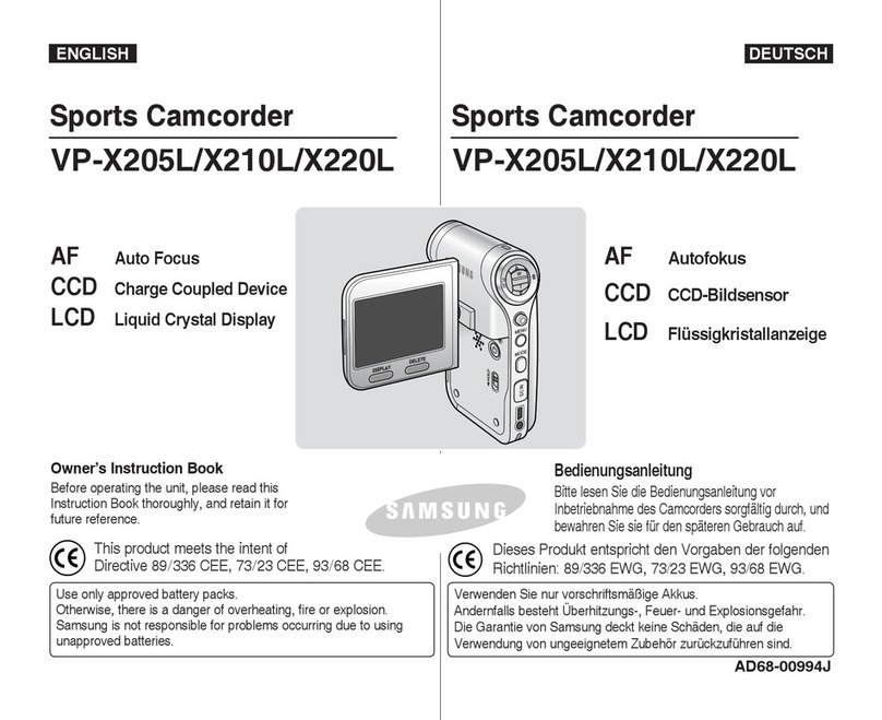 Samsung VP-X205L Owner's manual