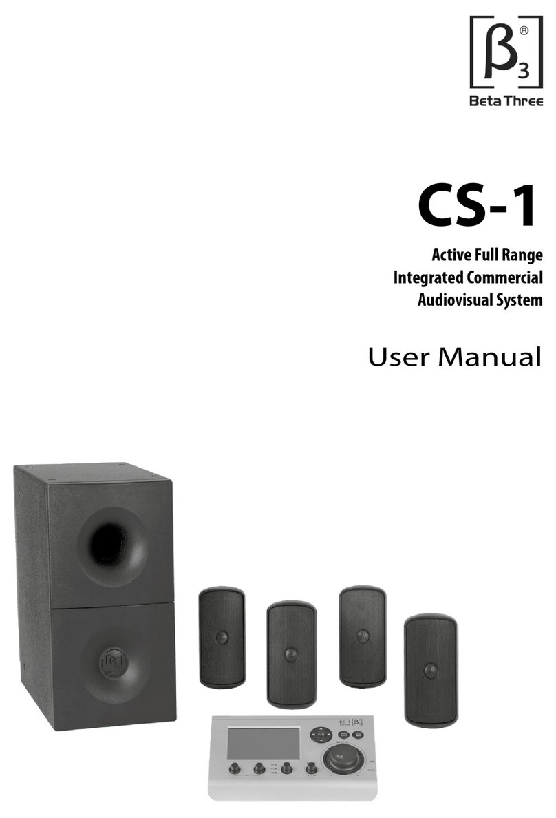 Beta Three CS-1 User manual