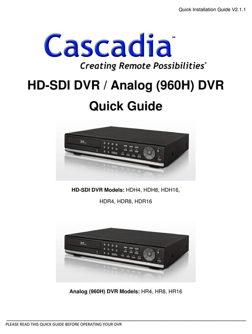 Cascadia HDH4 User manual