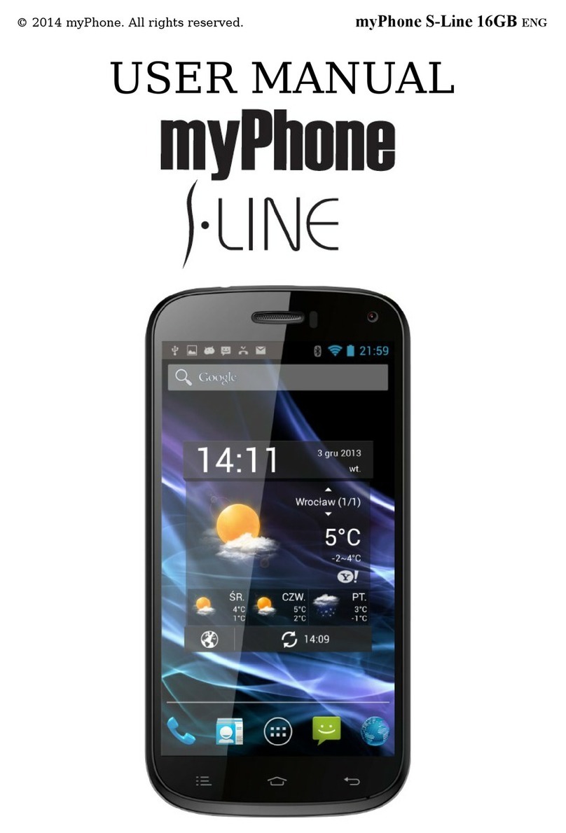 myPhone S-Line 16GB User manual