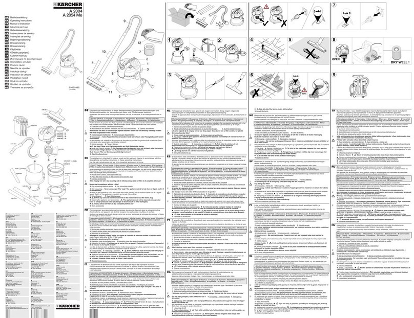 Kärcher A 2054 Me operating instructions