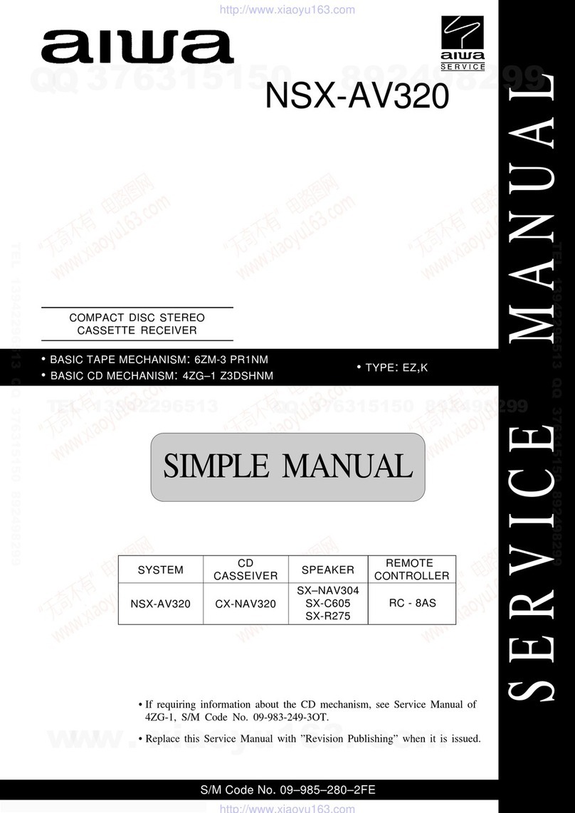 Aiwa NSX-AV320 Service manual