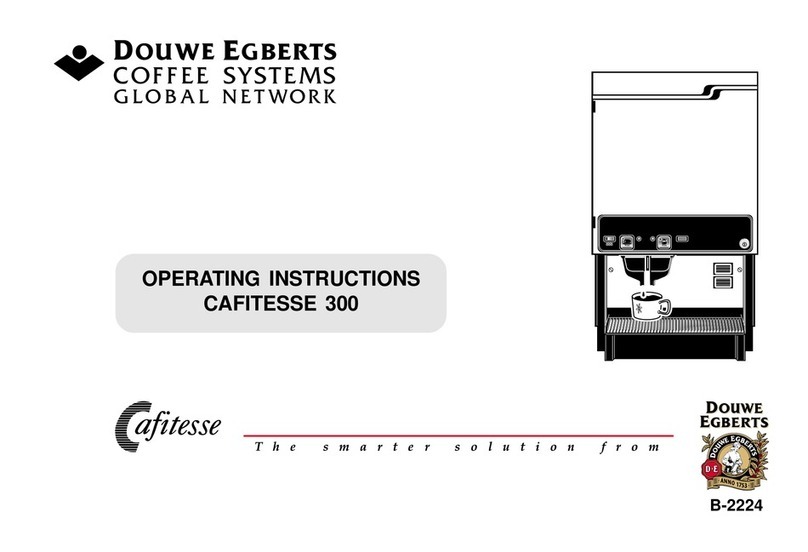 Douwe Egberts CAFITESSE 300 operating instructions