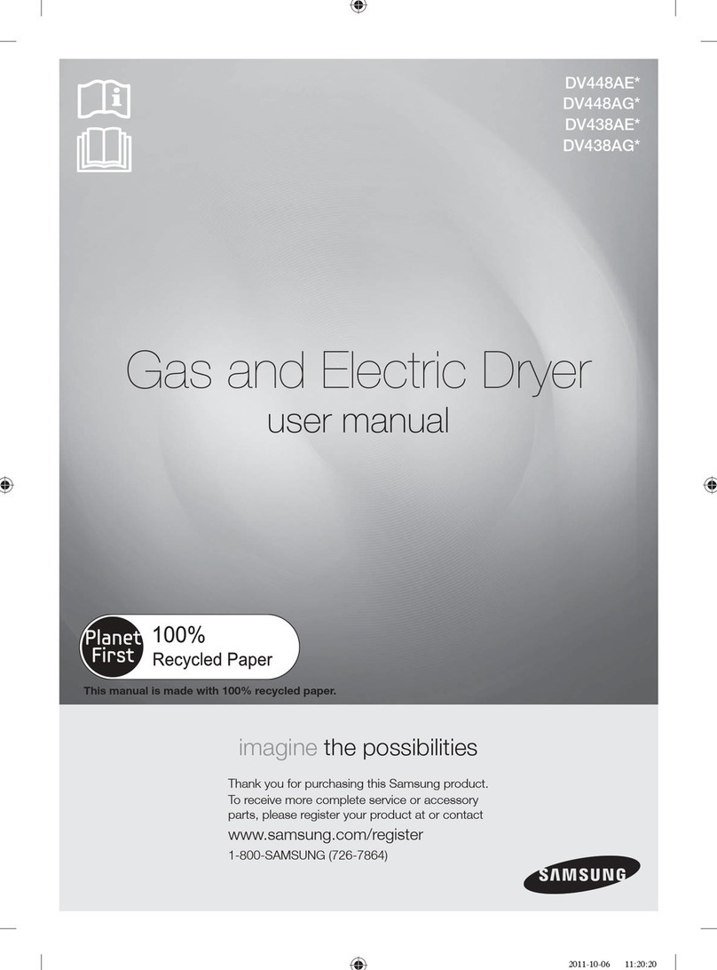 Samsung DV448AE series user manual