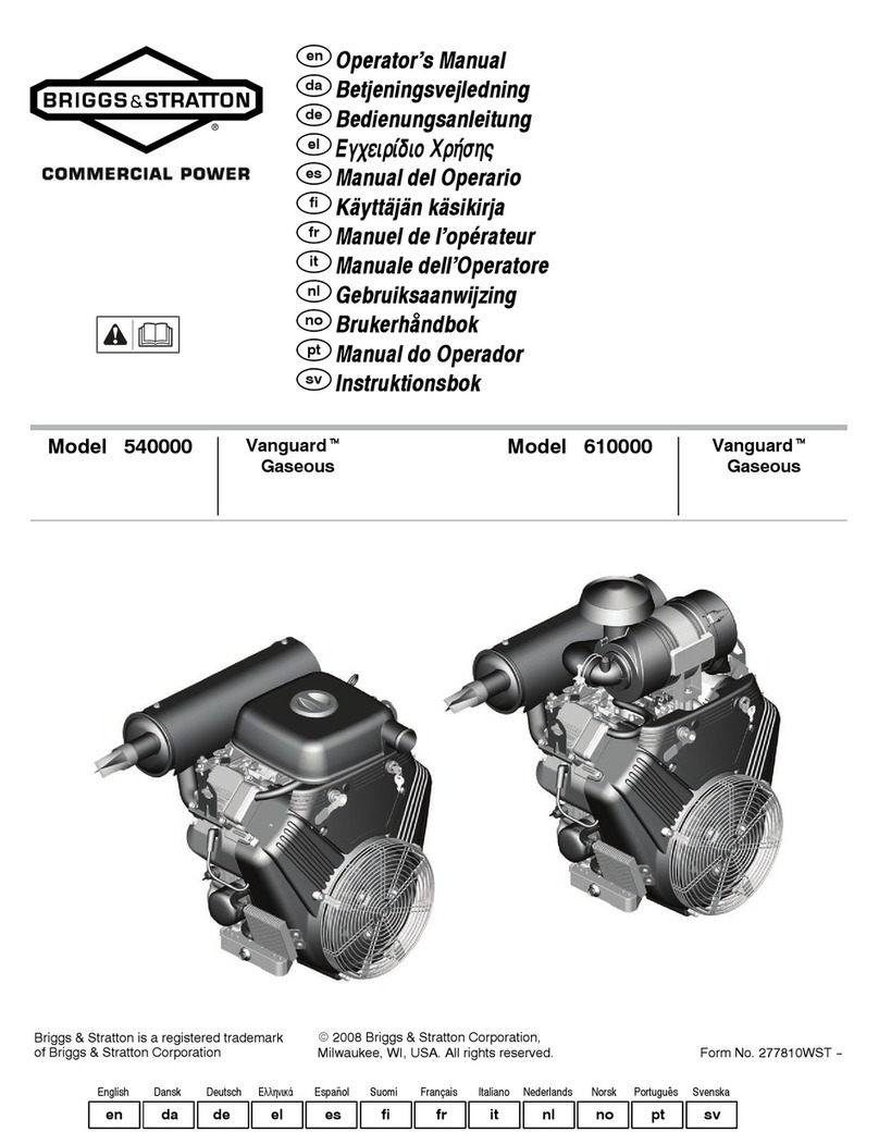 Briggs & Stratton Vanguard 540000 Series User manual