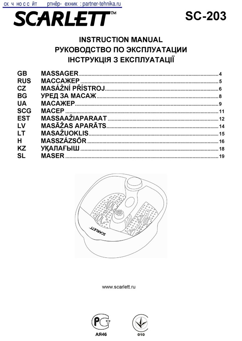 Scarlett SC-203 instruction manual