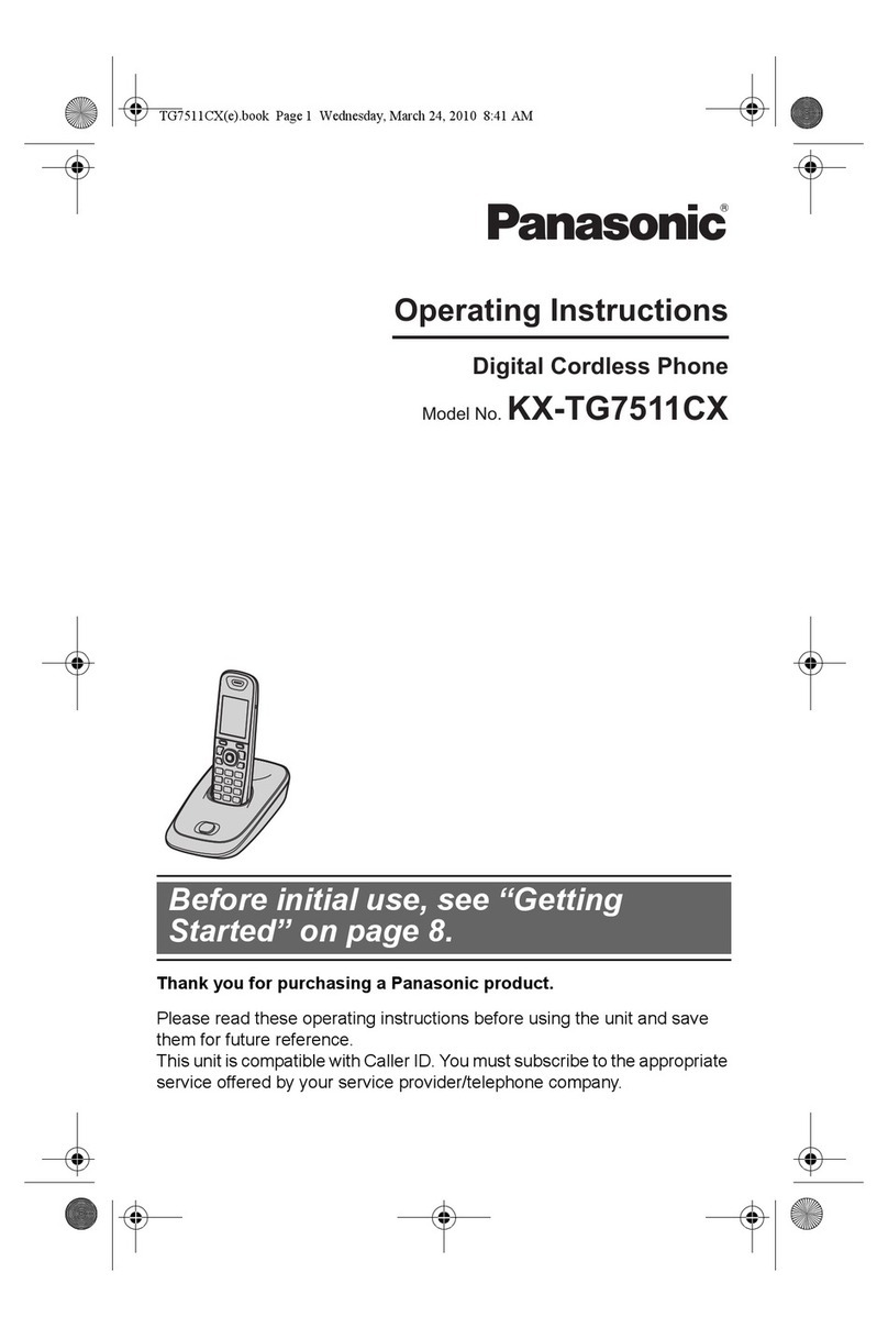 Panasonic KX-TG7511CX User manual