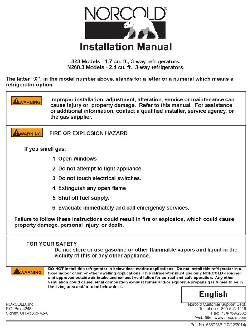 Norcold 323 Series User manual