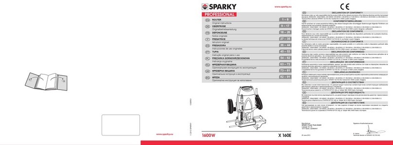Sparky Group X 160E User manual