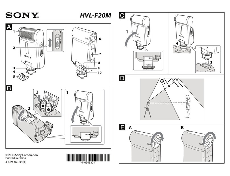 Sony HVL-F20M operating instructions