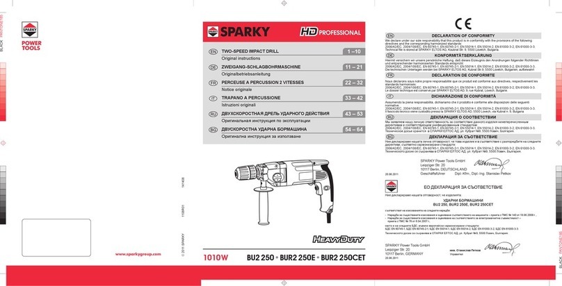 Sparky Group BU2 201 Original instructions