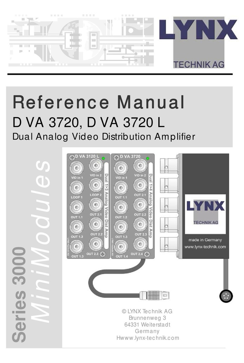 Lynx D VA 3720 User manual