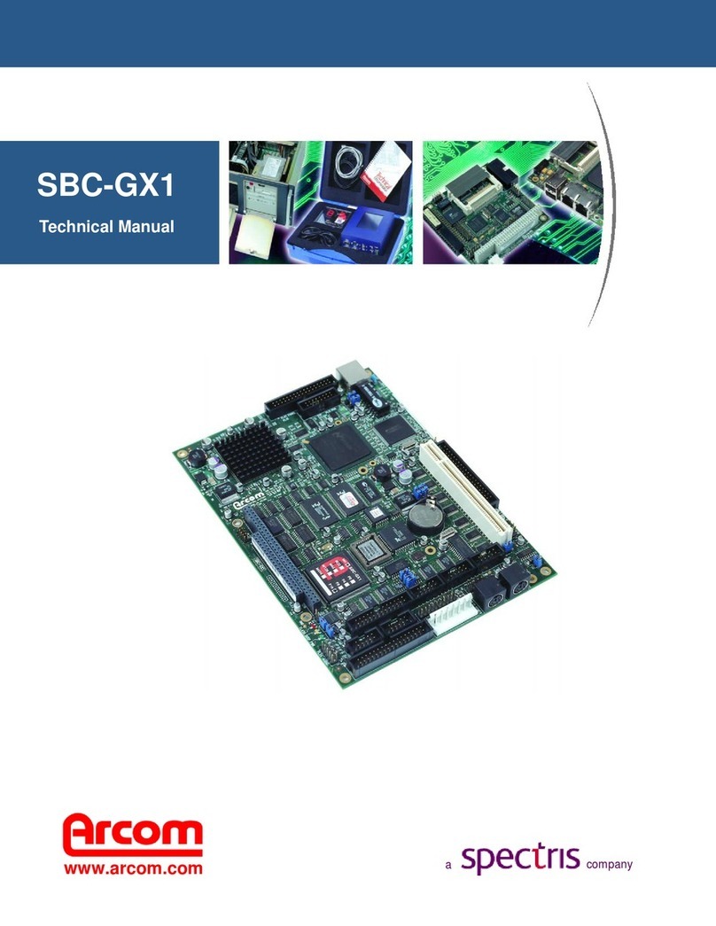 Arcom SBC-GX1 Technical manual