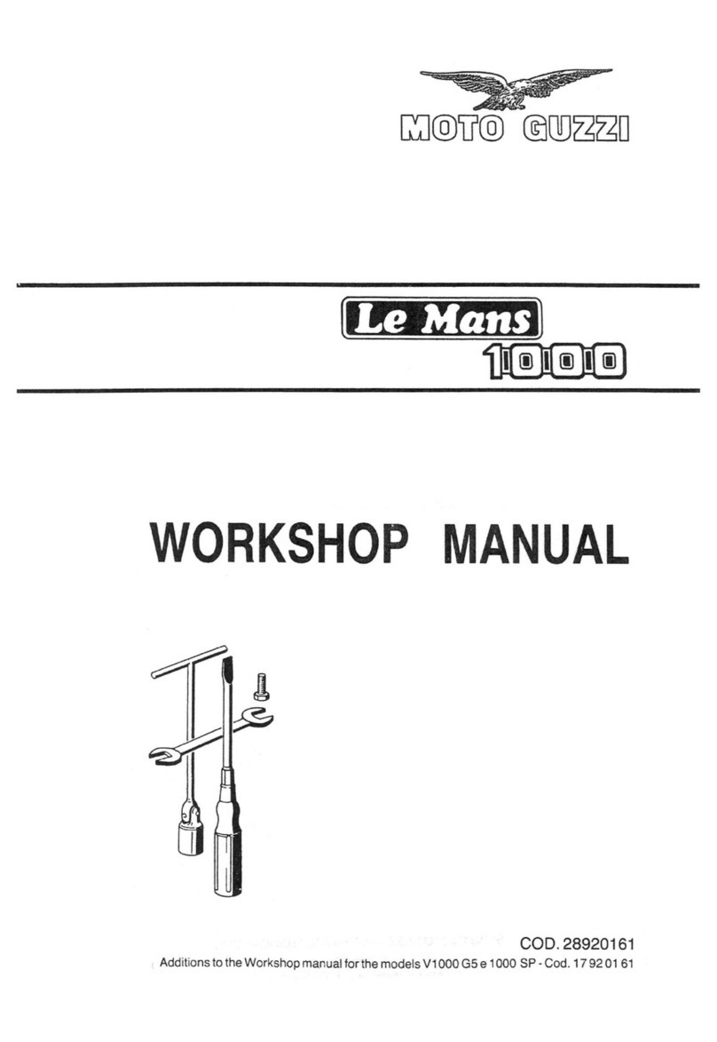 MOTO GUZZI Le mans 1000 Workshop manual