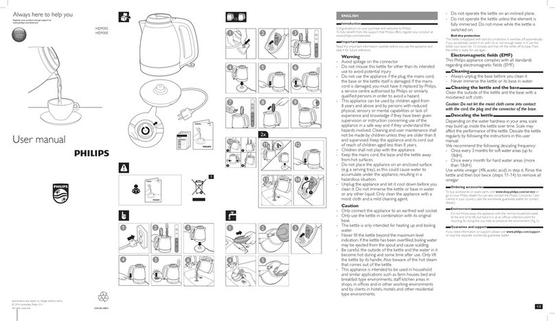 Philips HD9302 user manual