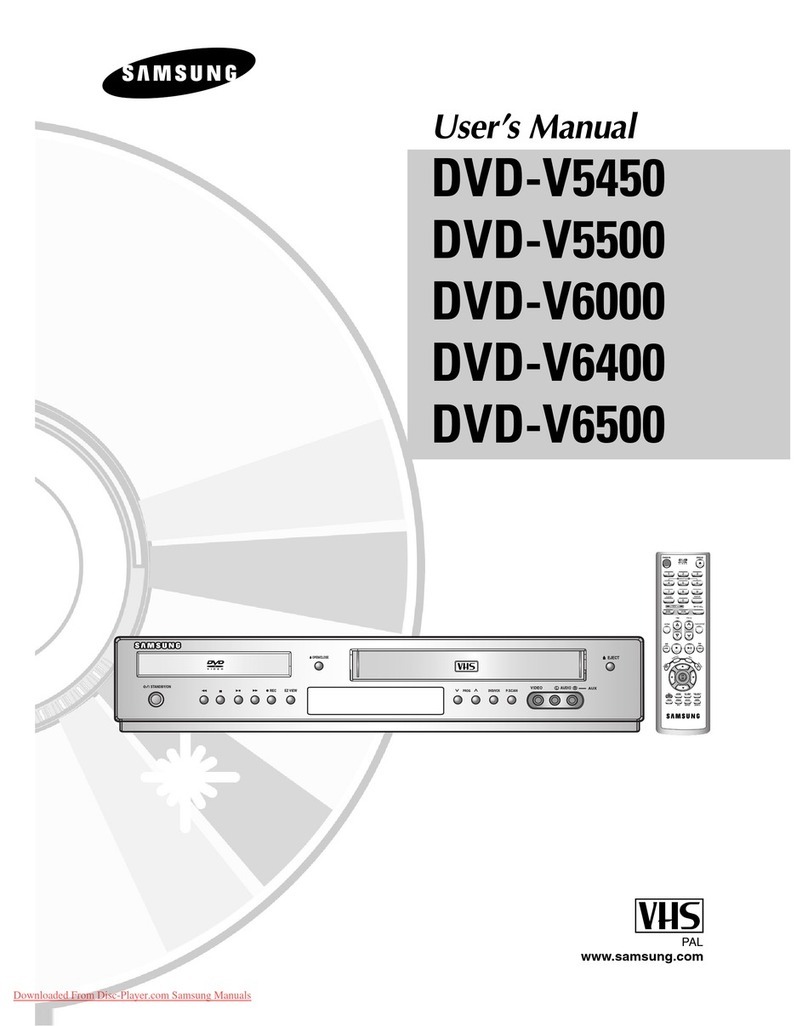 Samsung DVD-V5450 User manual