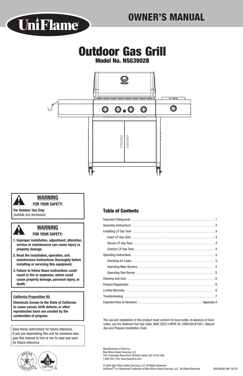 Uniflame nsg3902b User manual