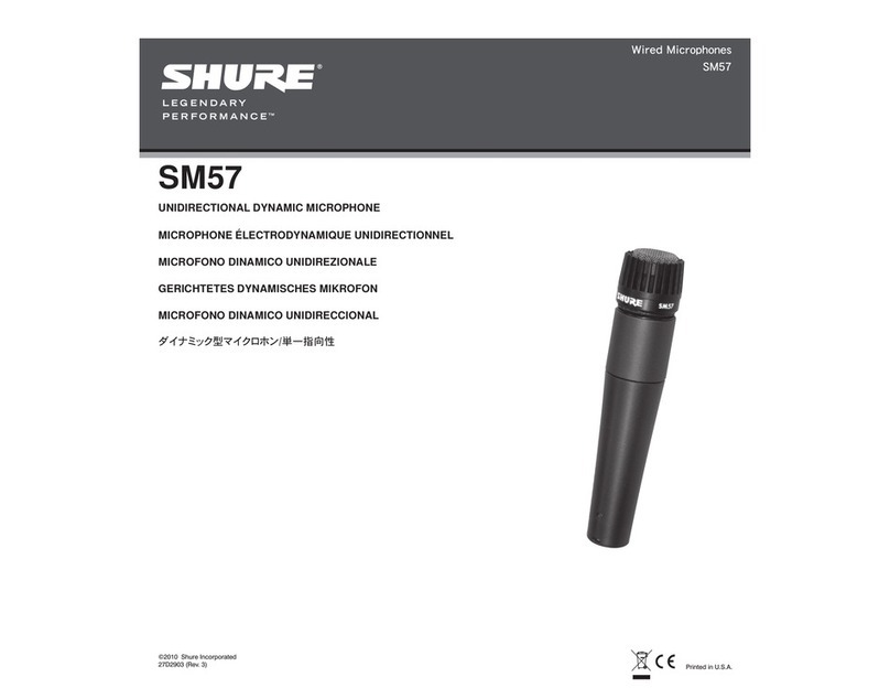 Shure SM57 User manual