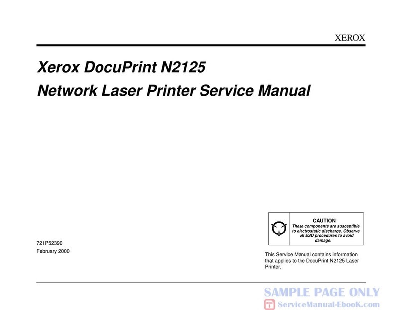 Xerox DocuPrint N2125 User manual Xerox DocuPrint N2125 User manual