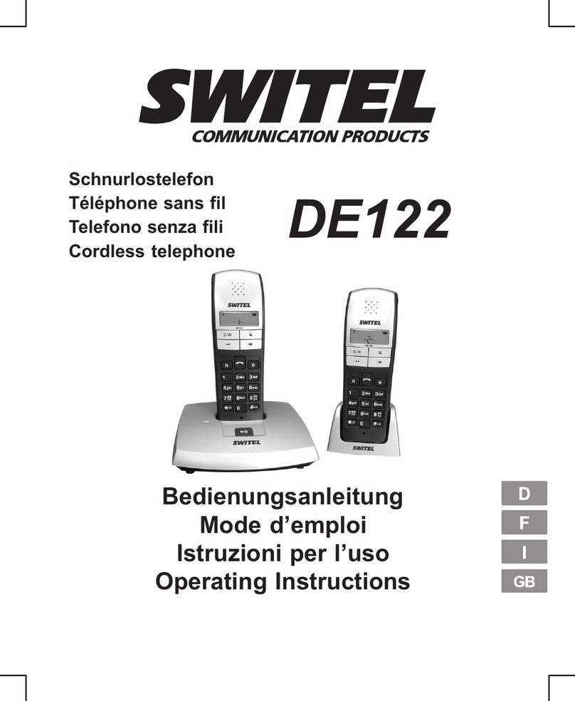 switel DE122 operating instructions