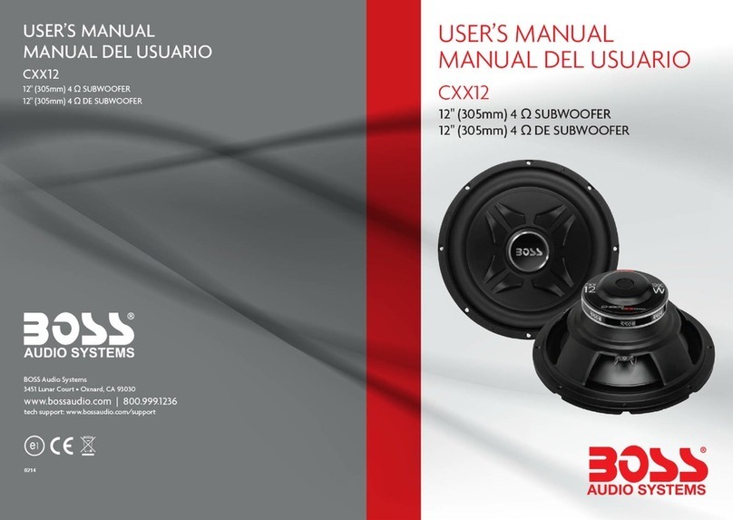 BOSSCO CXX12 user manual