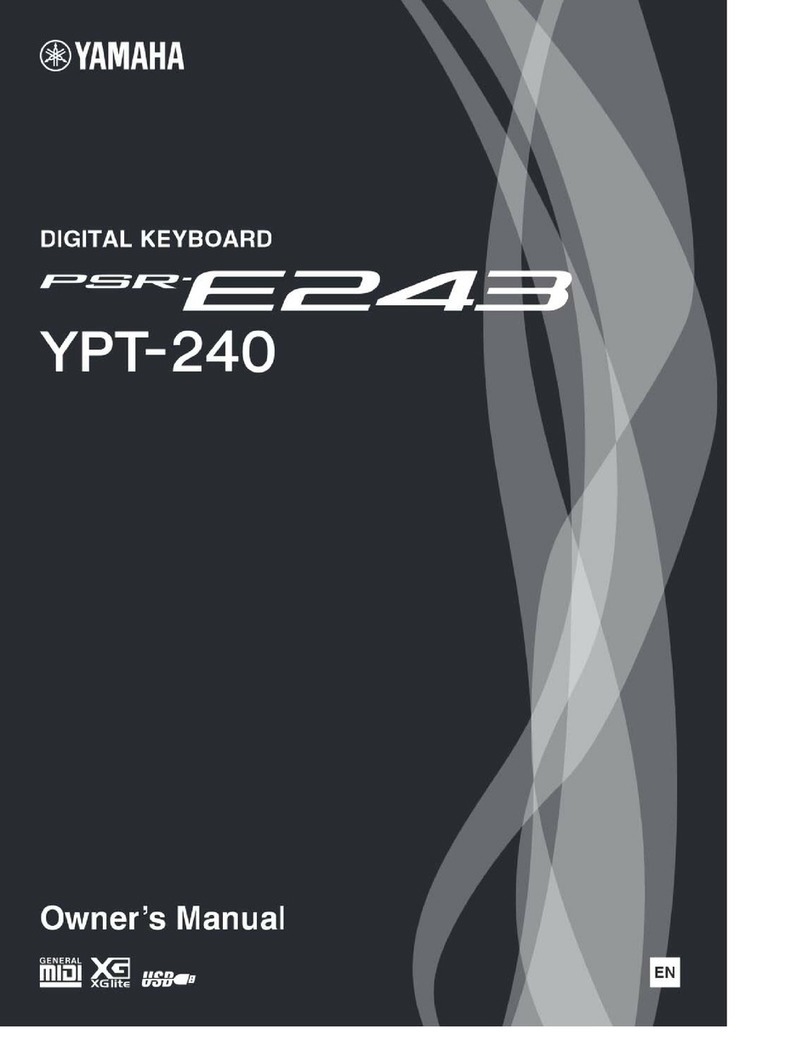 Yamaha PSR-E243 User manual