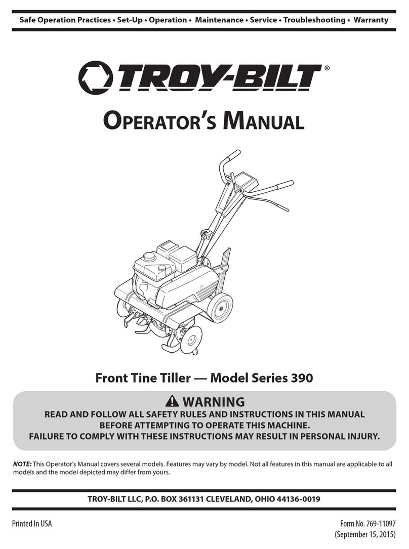 Troy-Bilt 390 Series Operator's manual