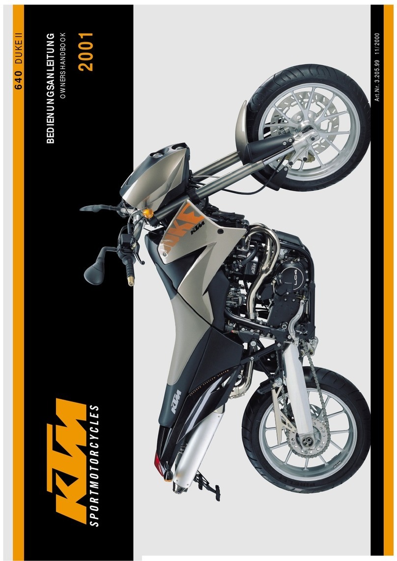 KTM 640 DUKE II 2001 User guide