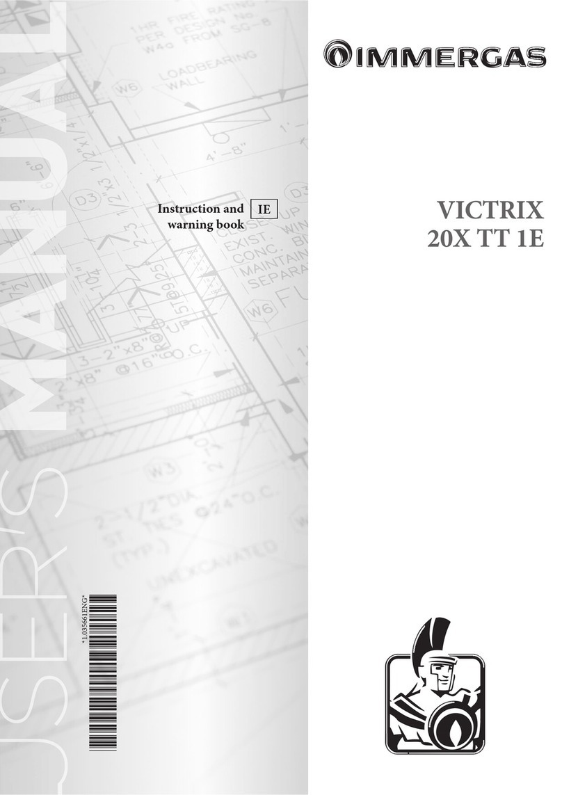 Immergas VICTRIX 20X TT 1E Product manual